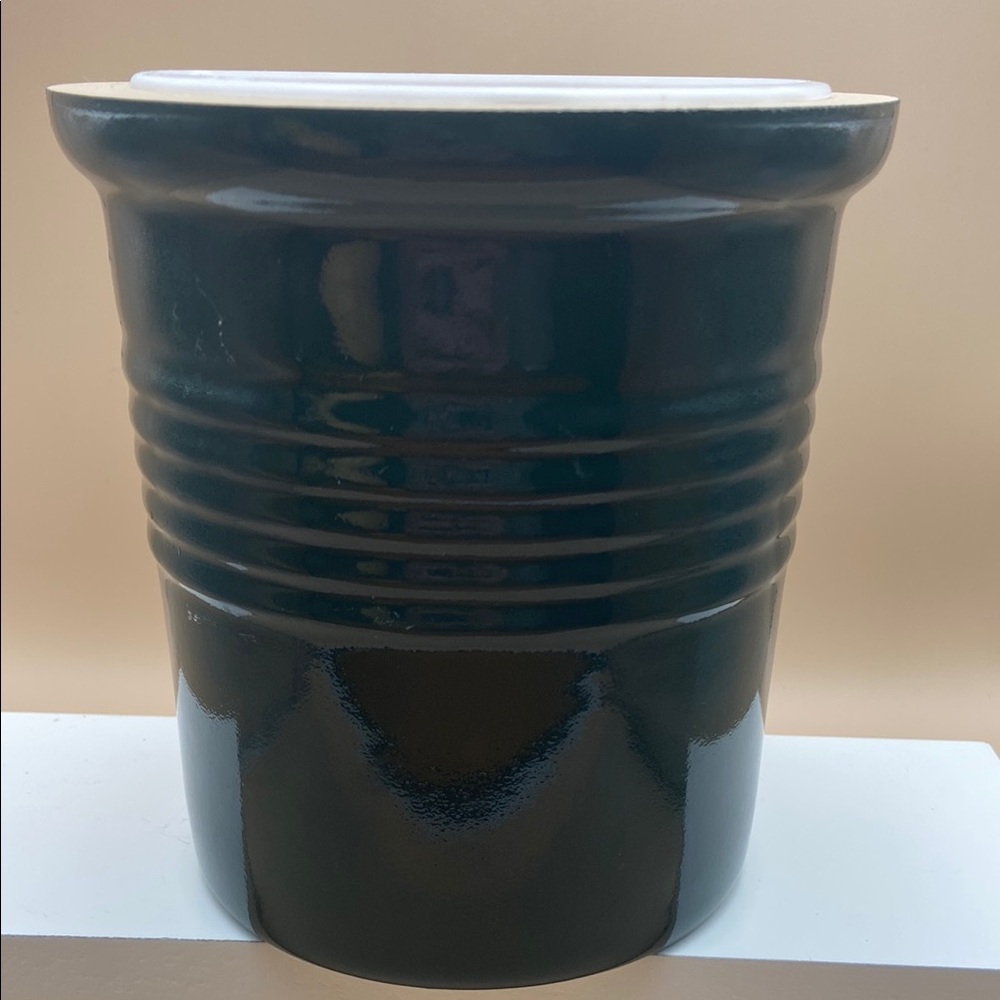 THE PAMPERED CHEF Stoneware Utensil Holder or Bread Baking Crock 1308-02